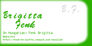 brigitta fenk business card